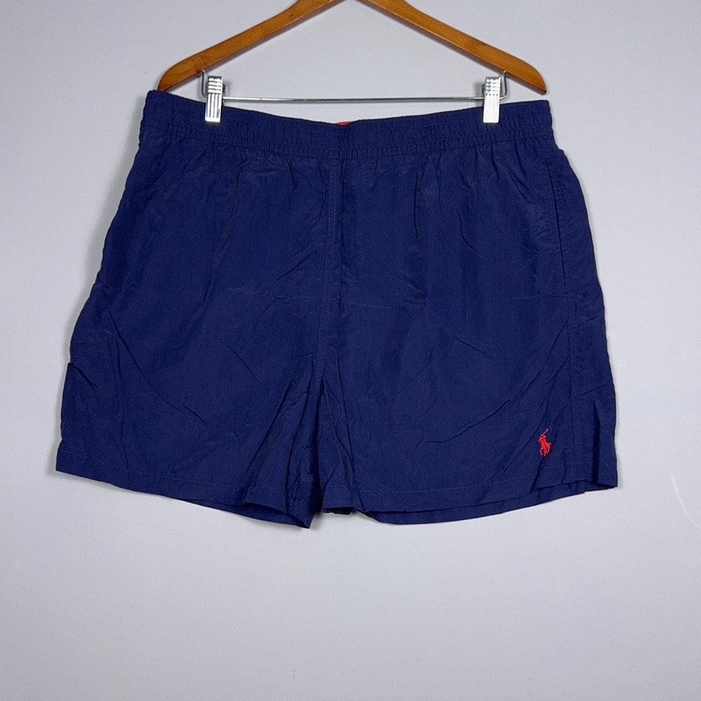 Polo Ralph Lauren Swim Trunks‎ Mens Size XL Nylon Navy Blue Prep Summer